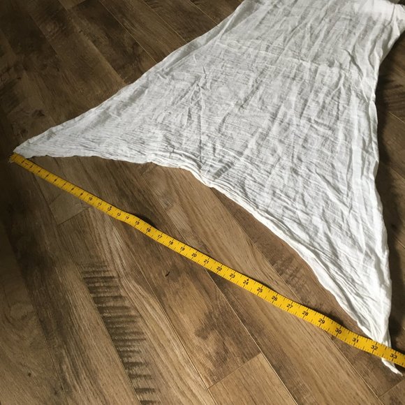 White Maiden Flowy Cotton Handkerchief Dress - Picture 10 of 15